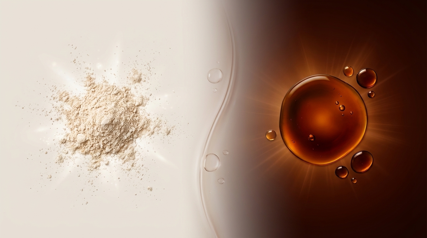 우리나라 식약처에서 기능성을 인정한 건 '추출물'이에요.  추출물은 유효 성분이 농축되어 있어서 흡수 효율이 높거든요.