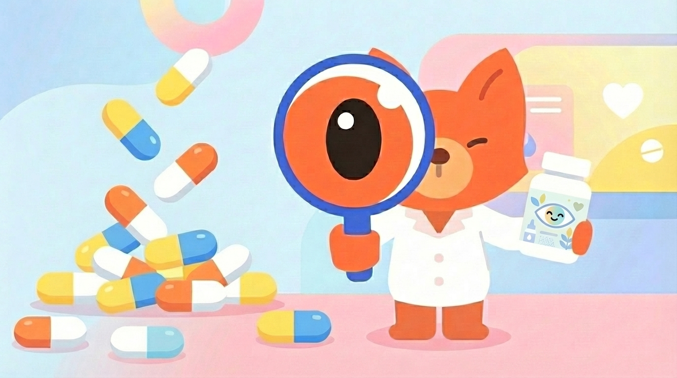 루테인 영양제, 어떤 건 5천원, 어떤 건 4만 원... 둘 다 '루테인'이라고 적혀 있는데 가격이 세 배나 차이 나요. 뭐가 다른 걸까요